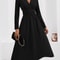Elegant Overlap VNeck Knit Bodycon Maxi Dress 3