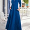 Womens Elegant Solid Long Sleeve Shirt Maxi Dress With Pockets 7