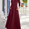 Womens Elegant Solid Long Sleeve Shirt Maxi Dress With Pockets 8