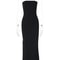 Hugcitar Black Strapless Long Sleeve Bodycon Maxi Dress 5