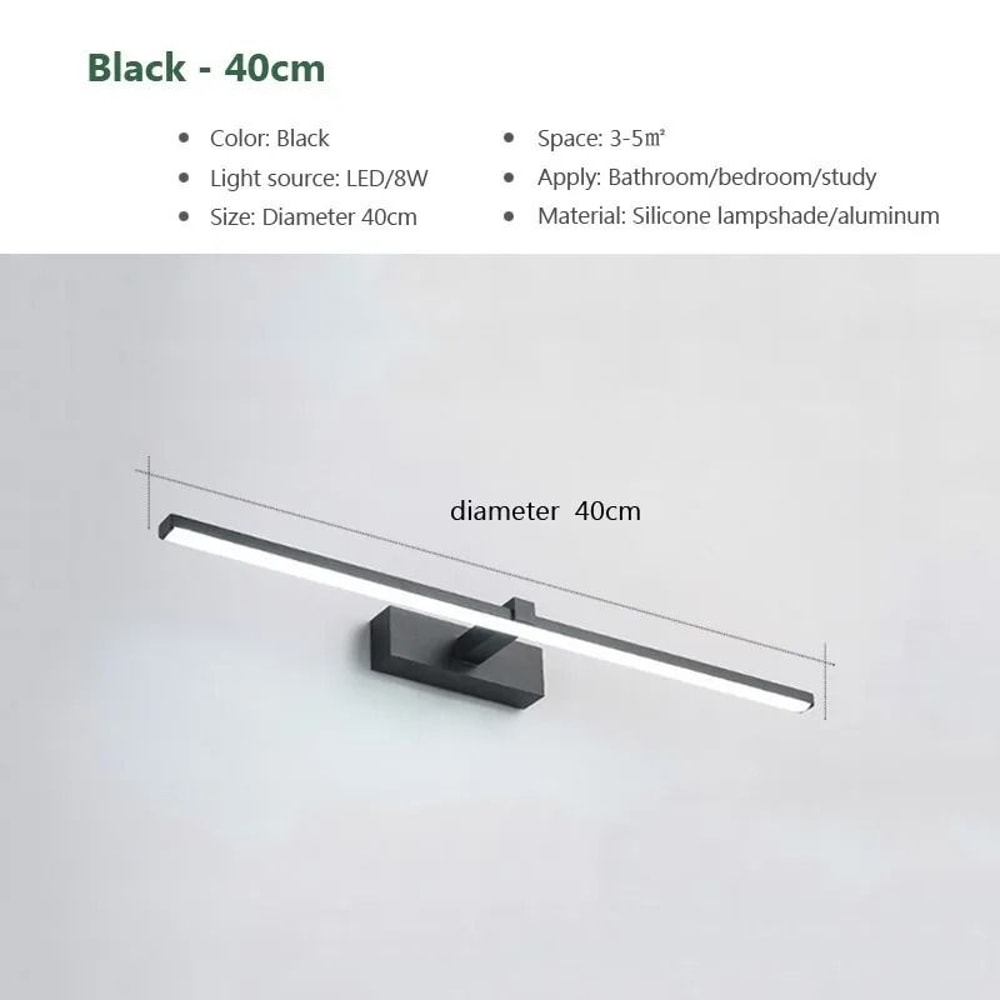 Modern Modern Waterproof LED Bathroom Mirror Wall Lamp 6