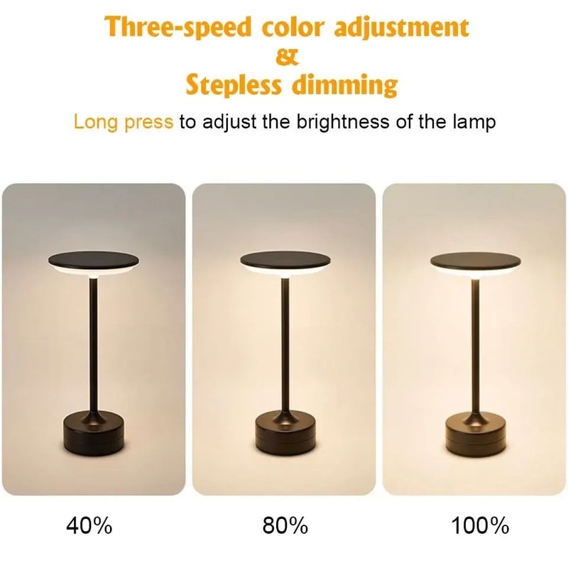 New Chinese Wireless Touch Table Lamp USB Rechargeable LED Bedside Atmosphere Light 2