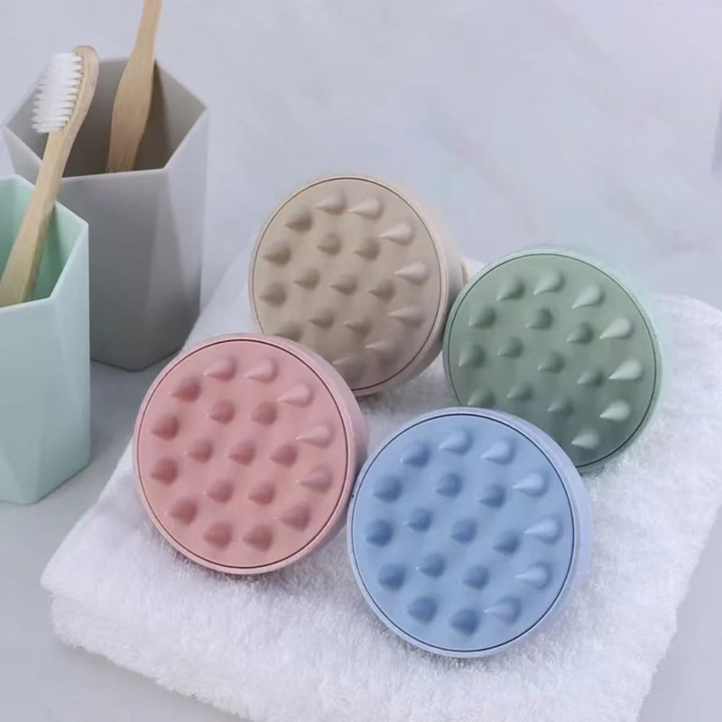 Silicone Shampoo Scalp Massage Brush And Hair Washing Comb For Shower And Bath 1