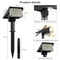 Adjustable Solar Garden Spotlights IP65 Waterproof Outdoor Landscape Lighting 5