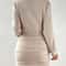 Womens Autumn Winter Knitted VNeck Wrap Sweater Dress Casual Bodycon Mini Robe 1