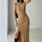 REALEFT Autumn Winter French Sexy Slit VNeck Slim TightFitting Wrap Sweater Dress 10