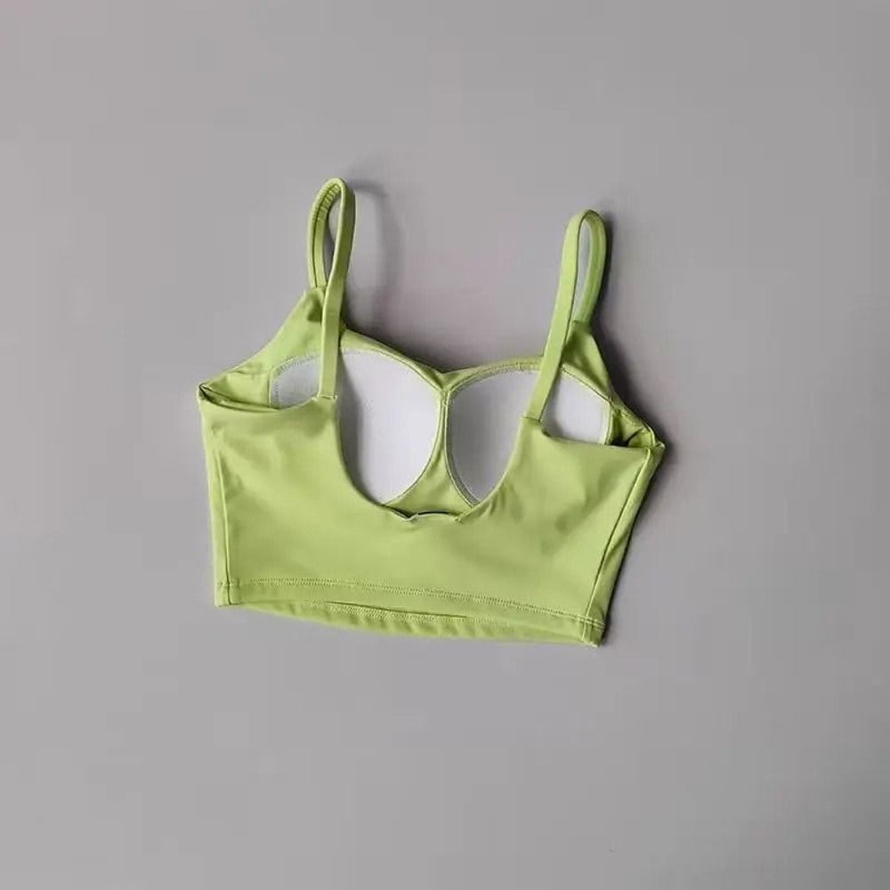 Sports Bra Top For Women Push Up Fixed Padded Fitness Vest 13