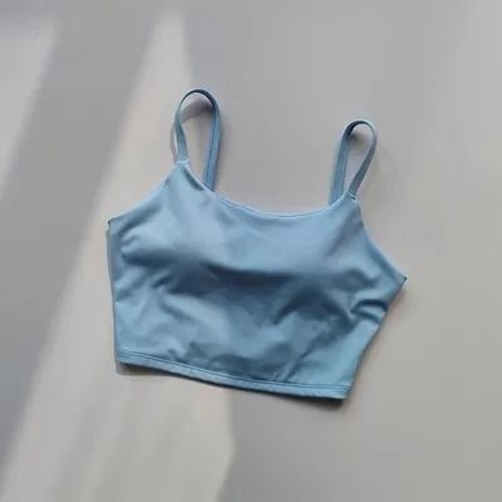 Sports Bra Top For Women Push Up Fixed Padded Fitness Vest 15