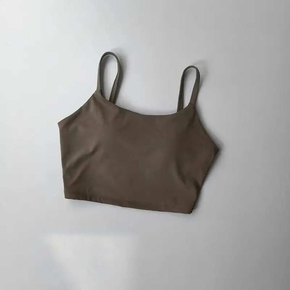 Sports Bra Top For Women Push Up Fixed Padded Fitness Vest 16