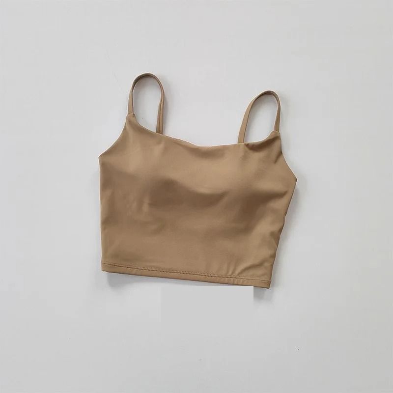 Sports Bra Top For Women Push Up Fixed Padded Fitness Vest 18