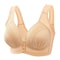 Gather Breathable Comfortable Breastfree Underwire Middleaged Mom Bra 9