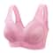 Gather Breathable Comfortable Breastfree Underwire Middleaged Mom Bra 10