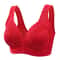 Gather Breathable Comfortable Breastfree Underwire Middleaged Mom Bra 12