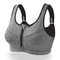 Popular Womens Front Zipper Sports Bra Shockproof Yoga Push Up Sportswear 0