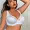 Plus Size Women Sexy Lace Underwear Brassiere Thin E Cup Underwire Bra 2