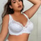 Plus Size Women Sexy Lace Underwear Brassiere Thin E Cup Underwire Bra 2