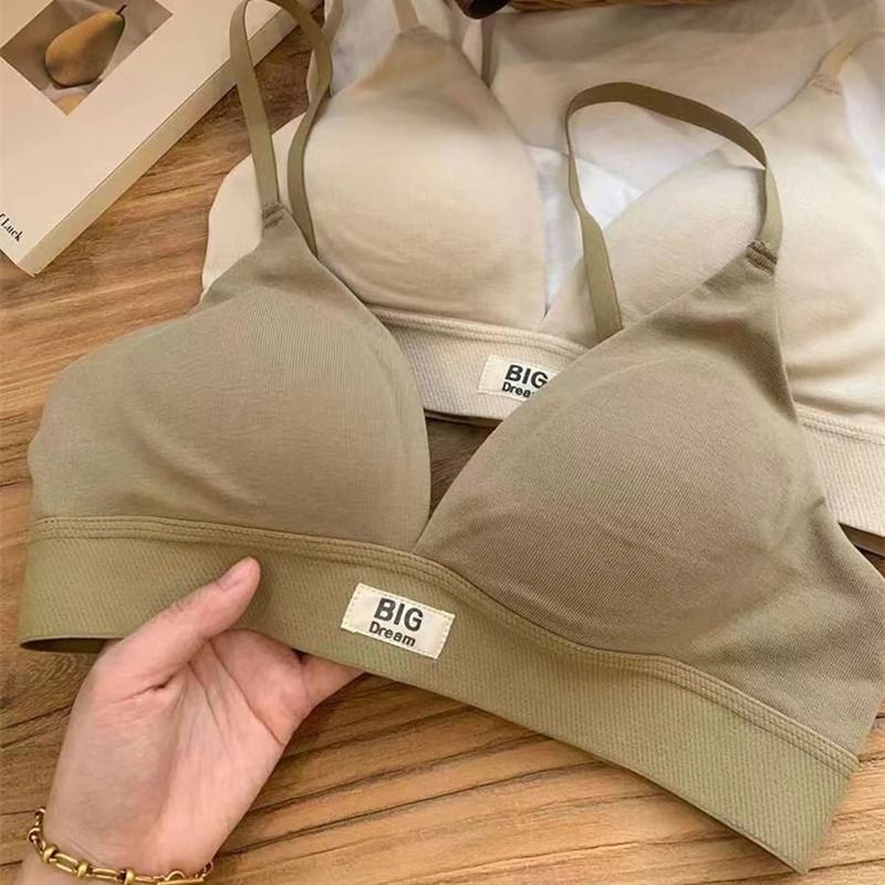 Sexy Beautiful Back French Triangle Cup Wirefree Bra For Small And Flat Chest 4