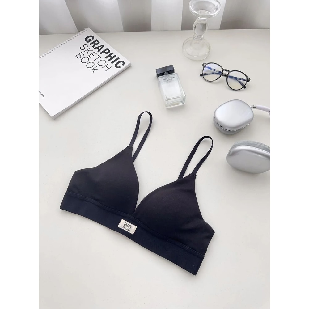 Sexy Beautiful Back French Triangle Cup Wirefree Bra For Small And Flat Chest 7