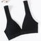 Seamless Deep V Backless Soft Sports Bra Top For Women 8