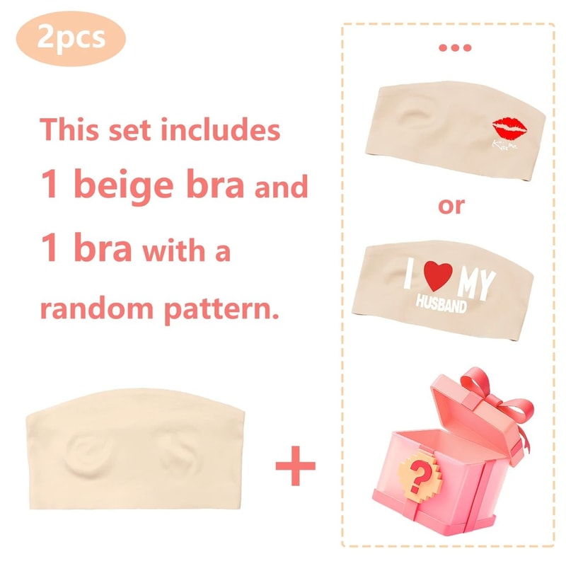 Varsbaby Women Tube Strapless Bra Chest Wrap Bandeau Unlined Seamless Underwear 7