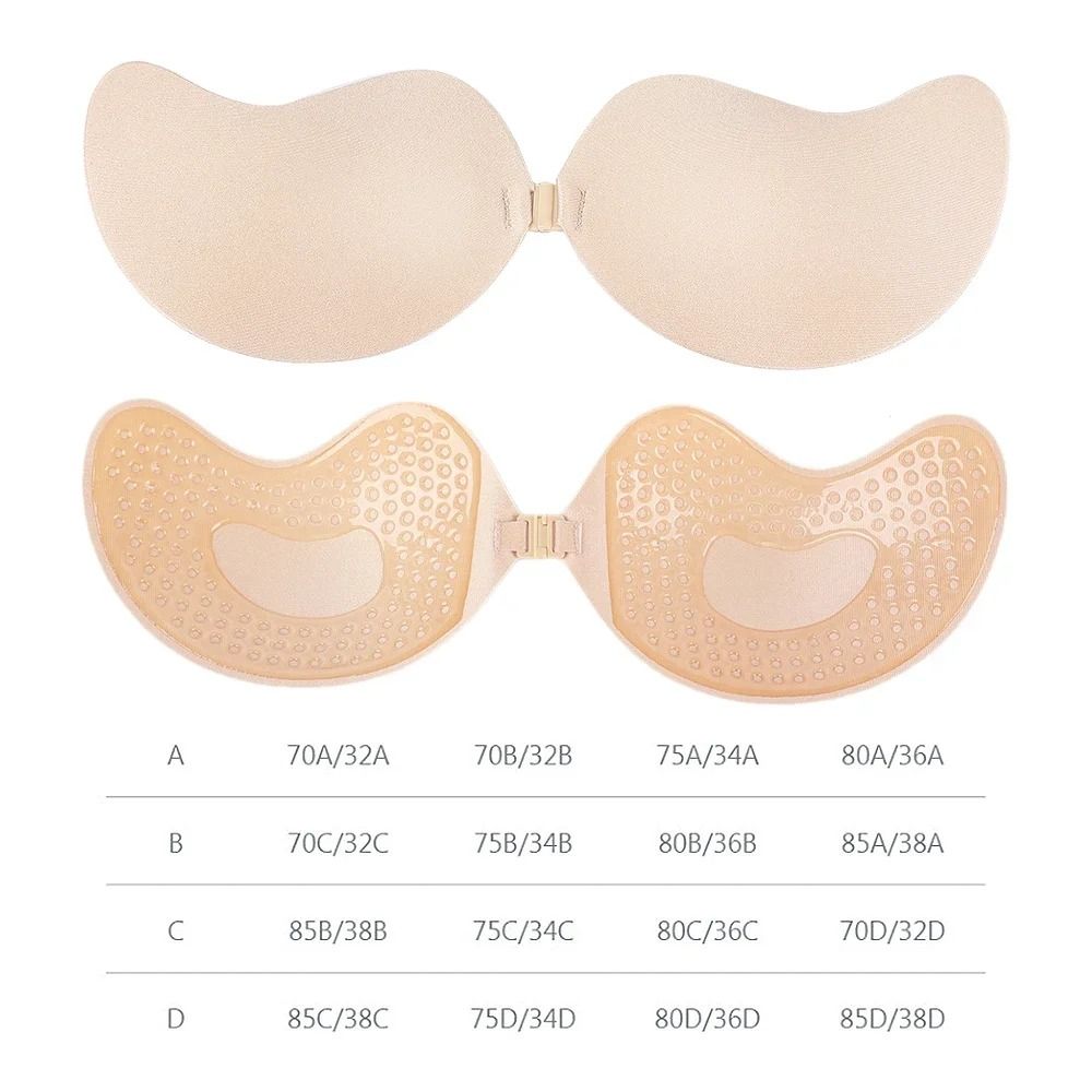 Invisible Strapless Adhesive Stick Bra Seamless Silicone Nipple Covers 5