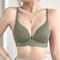 FallSweet Japanese Style Wireless Push Up Bra Seamless Glossy Bralette 4