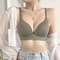 FallSweet Japanese Style Wireless Push Up Bra Seamless Glossy Bralette 8