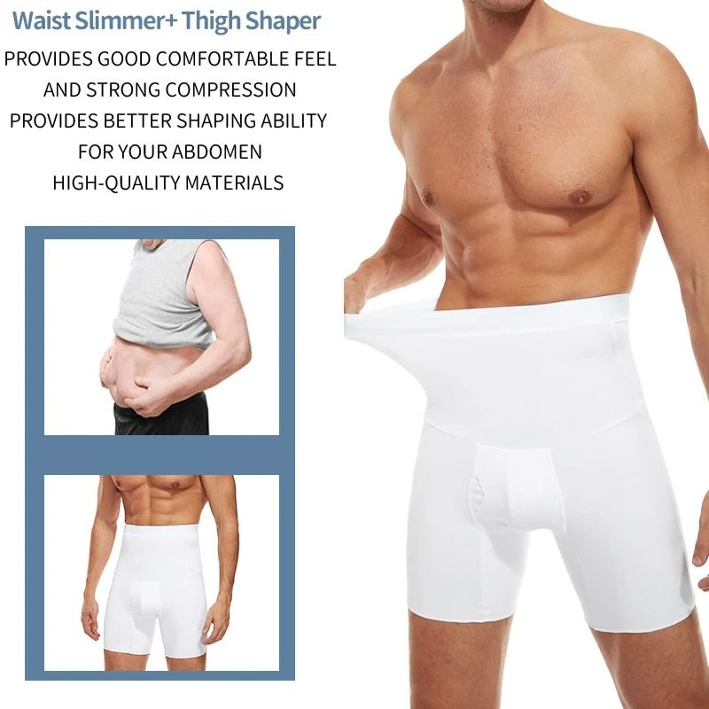 Men Body Shaper Tummy Control Compression Shorts Belly Slimming Shapewear 1