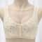 Front Closure Cotton Bra For Women Breathable Soft Wire Free Thin Cup Bralette 1