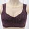 Front Closure Cotton Bra For Women Breathable Soft Wire Free Thin Cup Bralette 2