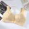 Front Closure Cotton Bra For Women Breathable Soft Wire Free Thin Cup Bralette 6