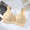 Front Closure Cotton Bra For Women Breathable Soft Wire Free Thin Cup Bralette 6