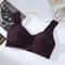 Front Closure Cotton Bra For Women Breathable Soft Wire Free Thin Cup Bralette 7