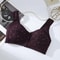 Front Closure Cotton Bra For Women Breathable Soft Wire Free Thin Cup Bralette 7