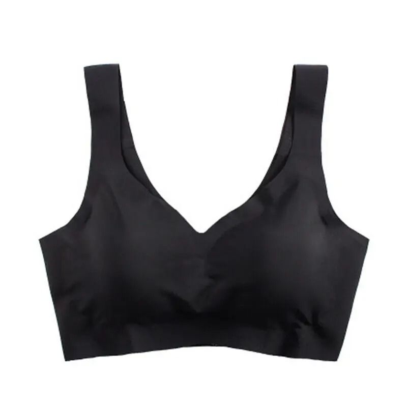 2024 Women Seamless Ice Silk Bra Removable Pad Yoga Vest 7