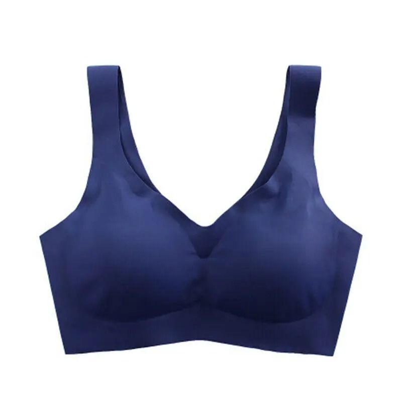 2024 Women Seamless Ice Silk Bra Removable Pad Yoga Vest 8