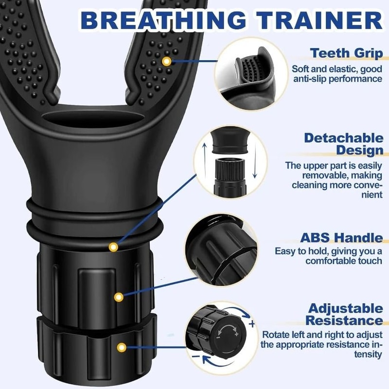 Breathing Trainer Lung Flexer Durable Fitness Exerciser 3
