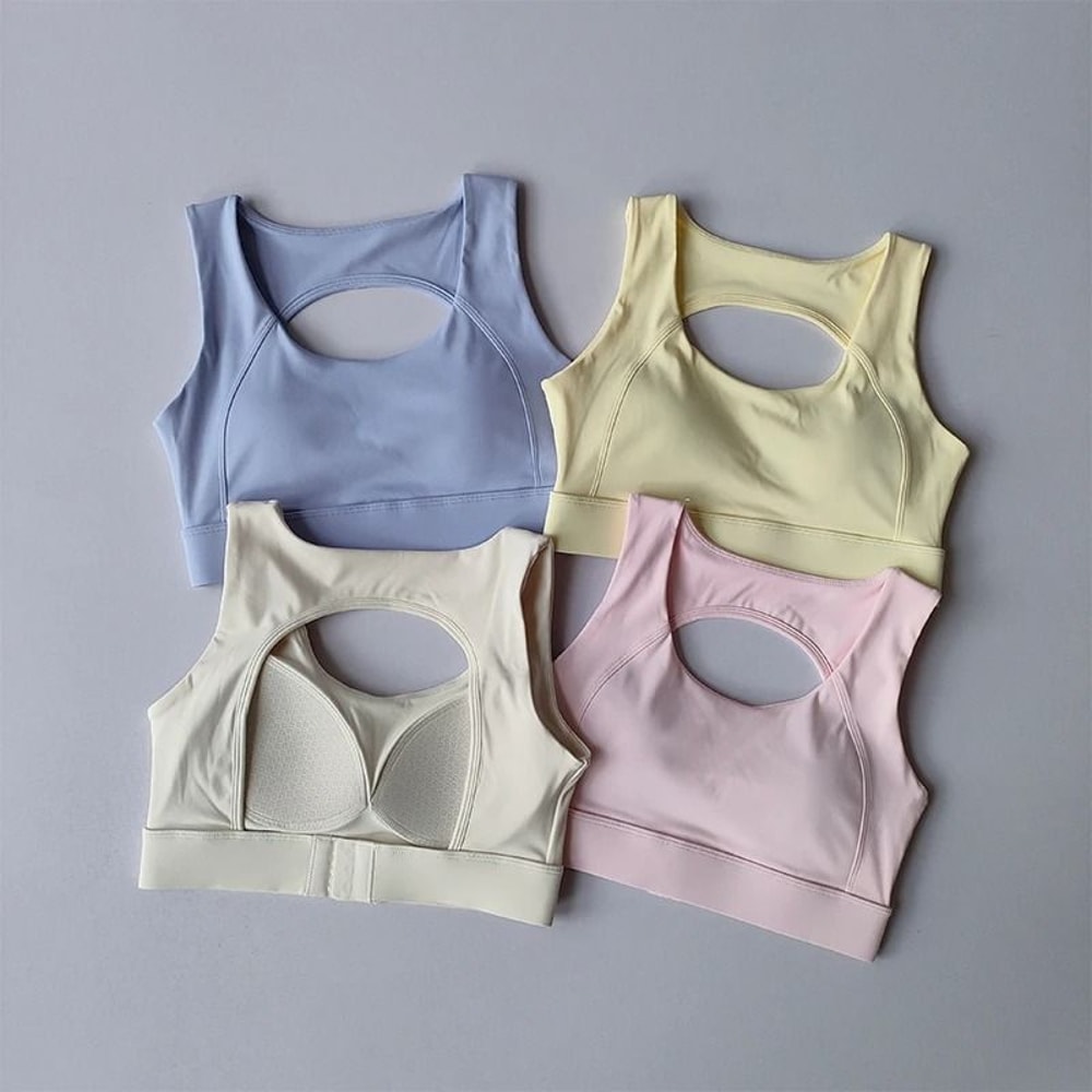 Beautiful Back Sports Bra HighIntensity Training Shockproof Yoga Vest 0