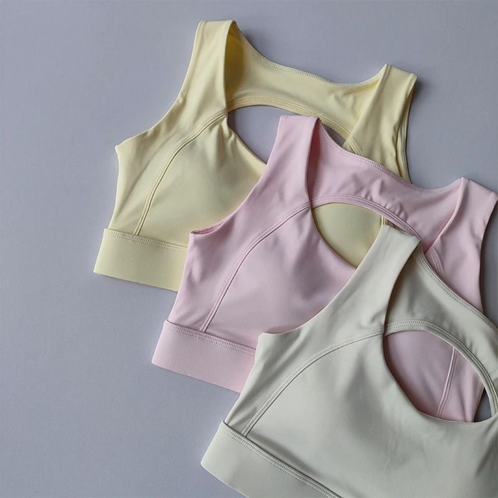 Beautiful Back Sports Bra HighIntensity Training Shockproof Yoga Vest 1