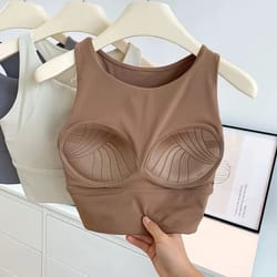 all-in-one shock-proof compact sports vest running full-cup yoga bra