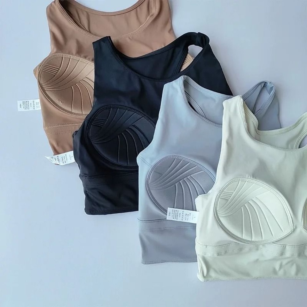 AllinOne Shockproof Compact Sports Vest Running Fullcup Yoga Bra 2