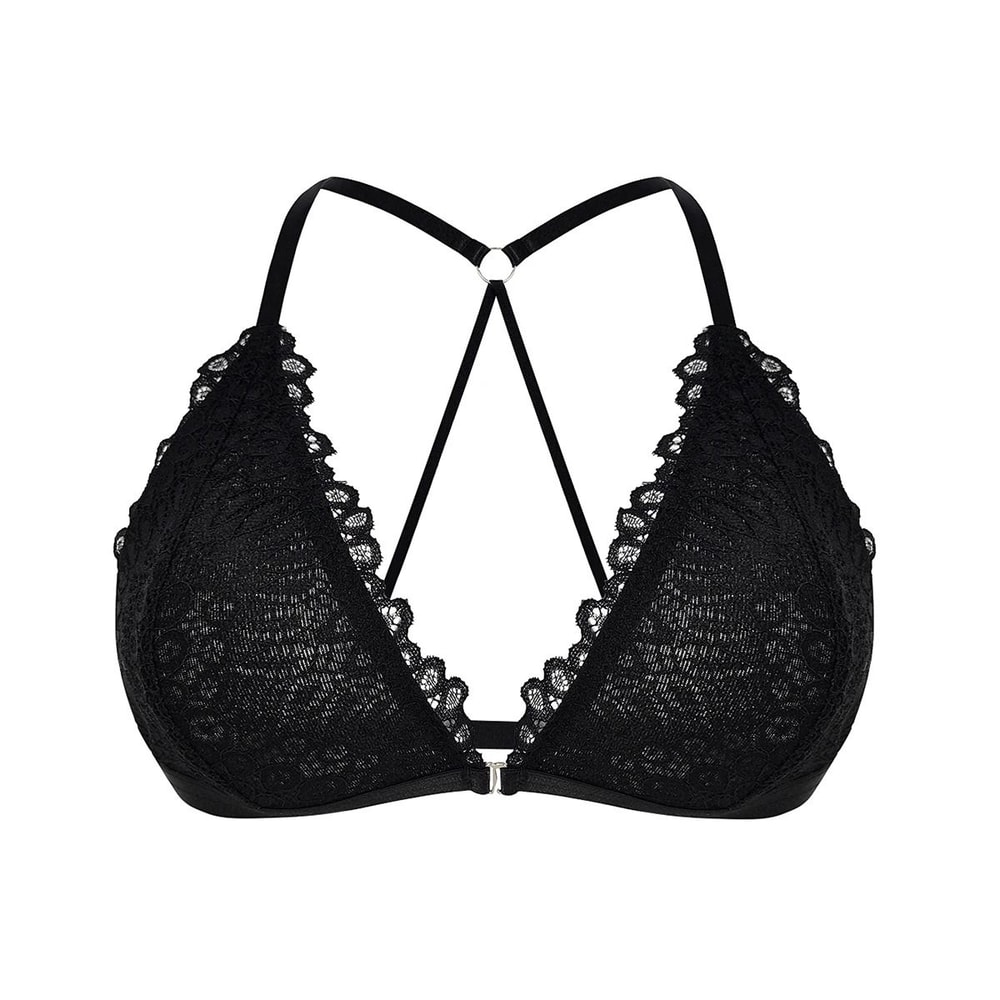 Charming Sexy Plus Size Lace Wireless Brassiere Front Closure Backless Comfort 5