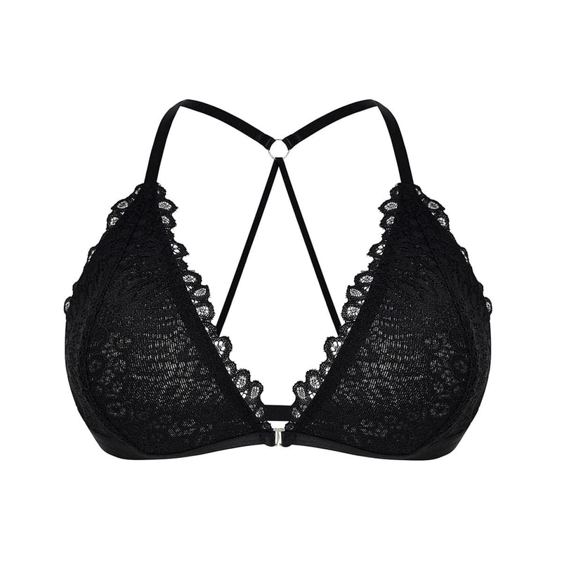 Charming Sexy Plus Size Lace Wireless Brassiere Front Closure Backless Comfort 5