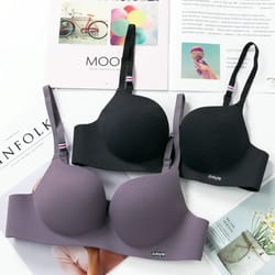 ice silk sexy seamless wireless push up bra
