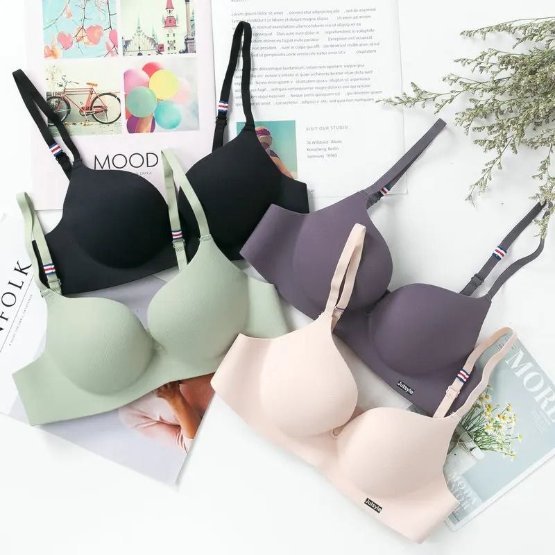 Ice Silk Sexy Seamless Wireless Push Up Bra 2