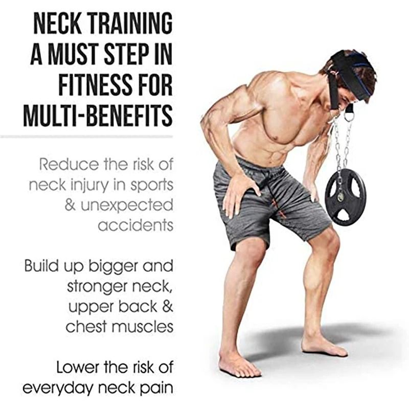 Head Neck Training Harness Adjustable Weight Bearing Power Strap 4