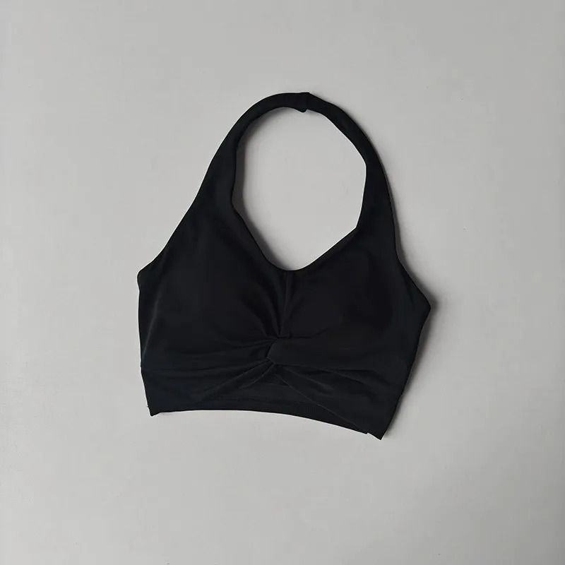 Sexy Hanging Neck Sports Bra Quick Dry Beauty Back Fitness Vest 7