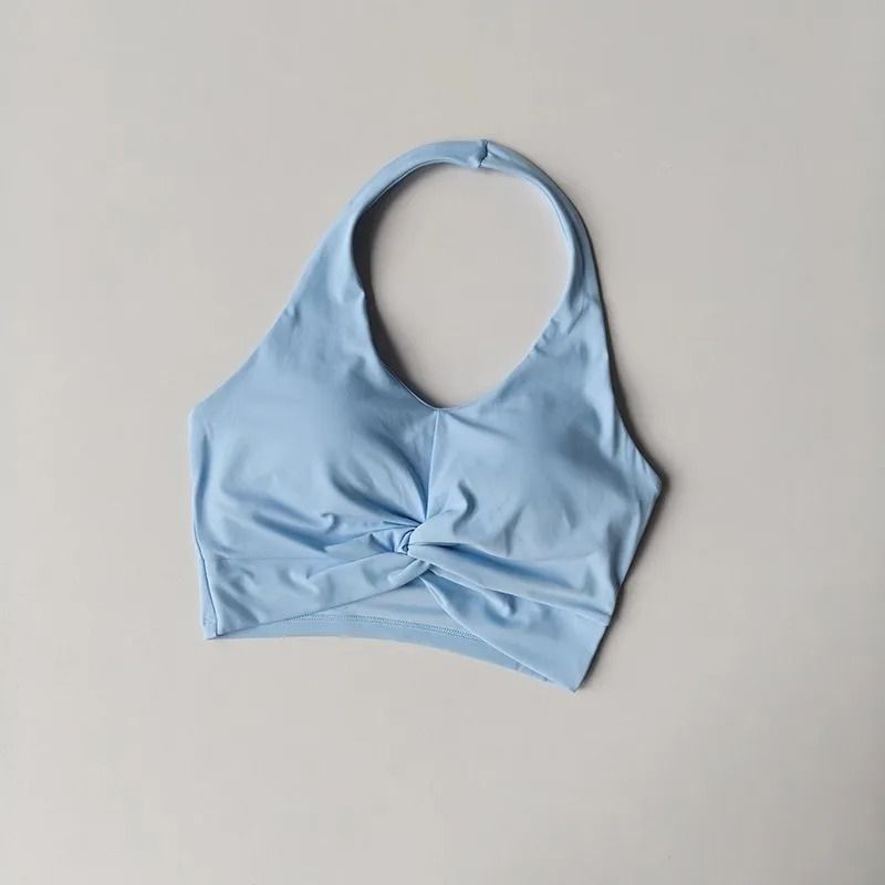 Sexy Hanging Neck Sports Bra Quick Dry Beauty Back Fitness Vest 8