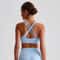 Solid Color Cross Back HighStrength Fitness Bra Comprehensive Training Sport Top 0