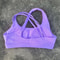 Solid Color Cross Back HighStrength Fitness Bra Comprehensive Training Sport Top 12